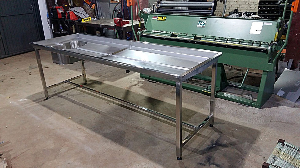 Mesa aço inox 304 para tanatopraxia