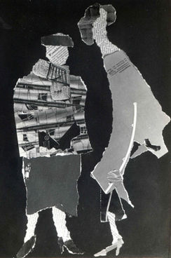 Papiercollage Frauen paper collage women Collage von by Johanna Mack Dobiosch