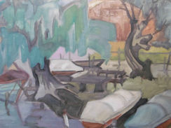 Klein Venedig Little Venice Berlin-Spandau Bild painting von by Johanna Mack Dobiosch