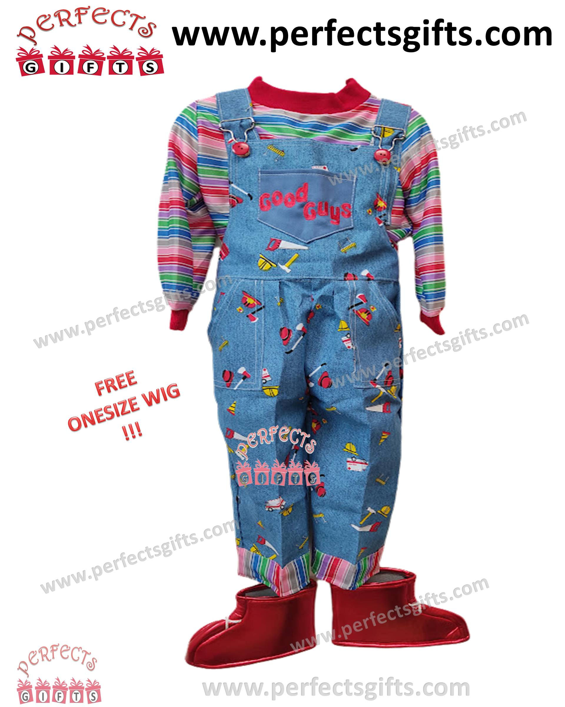 Chucky Costume Good Guys Childs Play Halloween Costume Child's Kids Toddler Hall