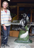 WORKING ON COLOBUS SCULPTURE.JPG