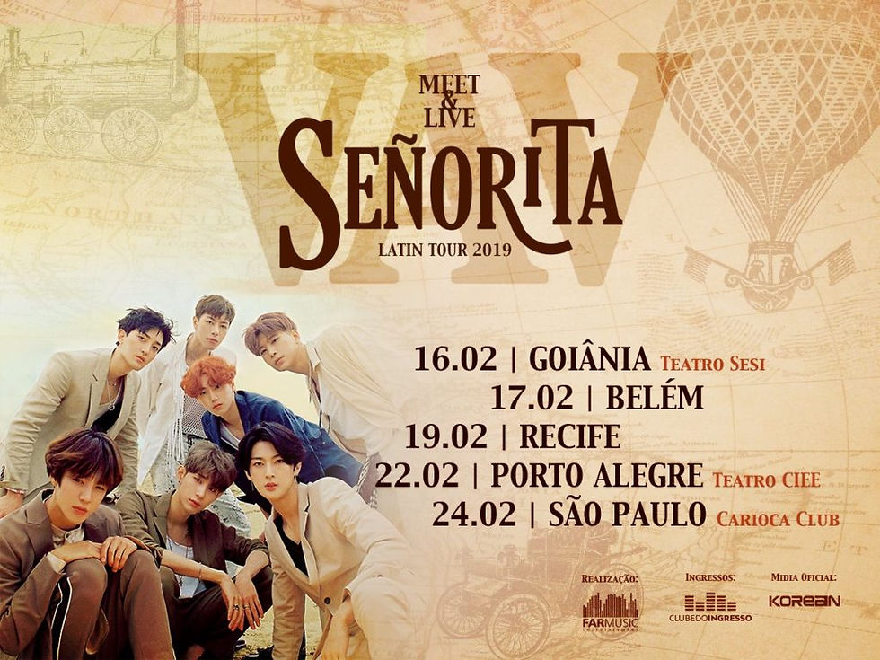 Grupos de k-pop que vão vir ou já vieram para o Brasil em 2019!!!