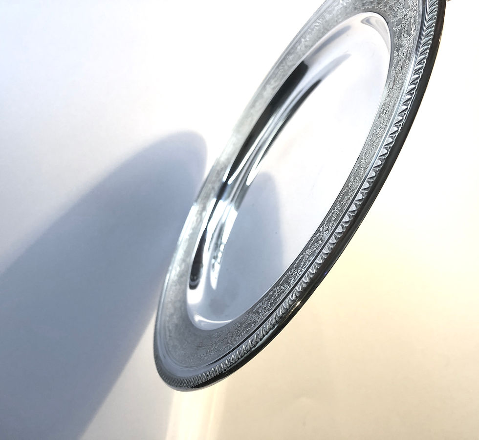 Miniaturbild: Antique plate or tray in. 800  silver - Early 20th century