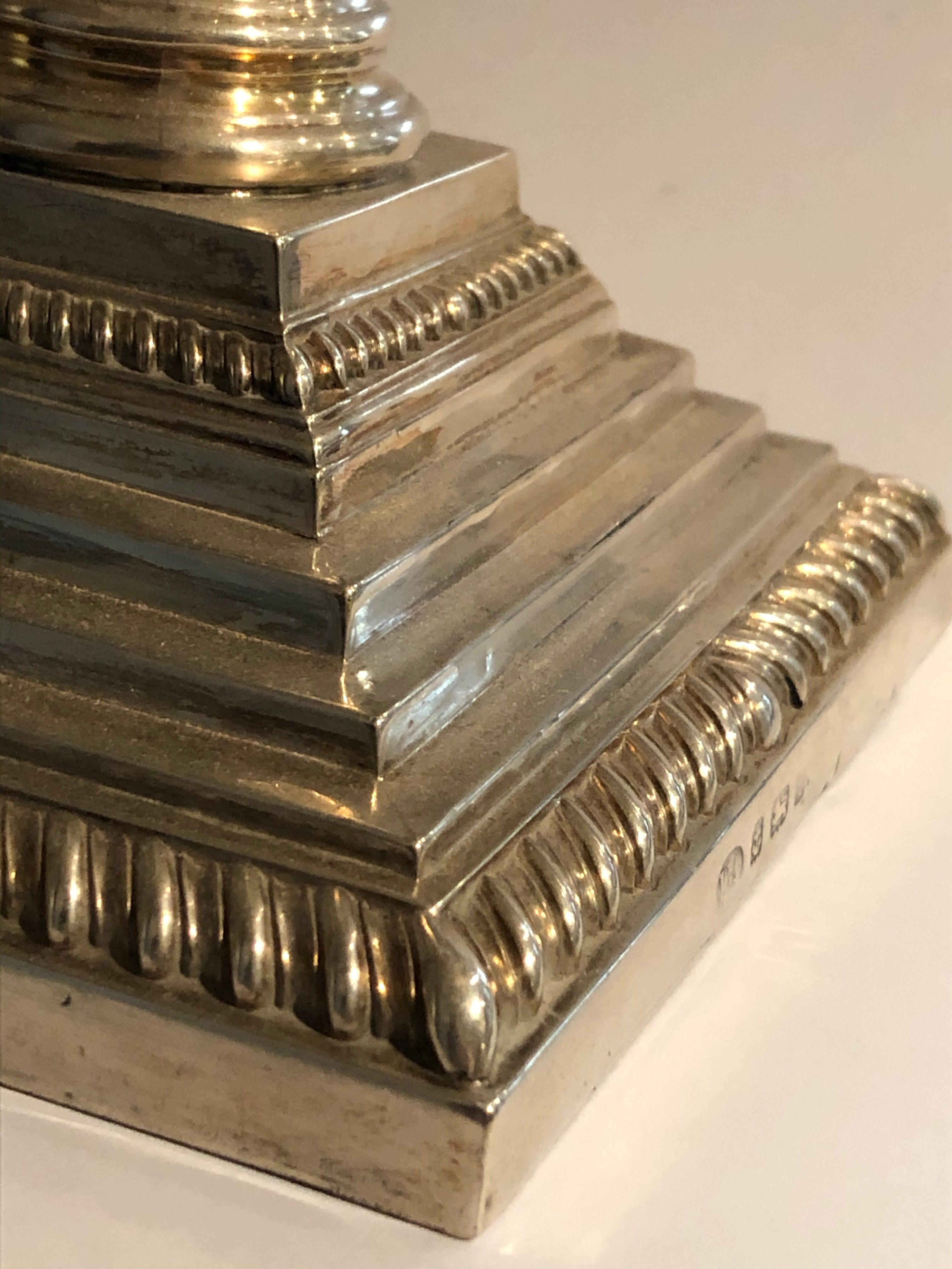 Candelsticks in sterling silver - Sheffield 1906