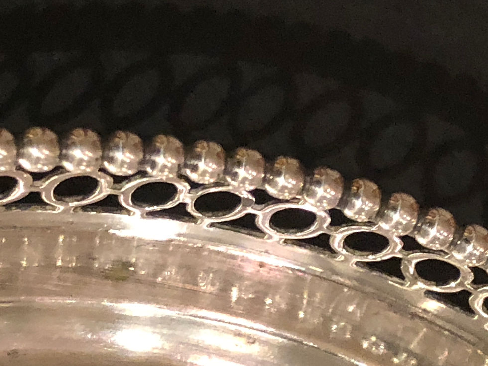 Miniaturbild: Ovales Silber Tablett  - 1925