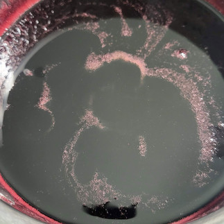Purple carrot, Elderberry syrup being made