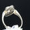 Thumbnail: Antique Reproduction 18k Gold Diamond Ring