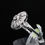 Thumbnail: Antique Reproduction 18k Gold Diamond Ring