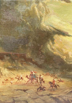 Assad Ghosn, “Untitled sandstorm scene,” c. 1904-1941. Courtesy private collection.