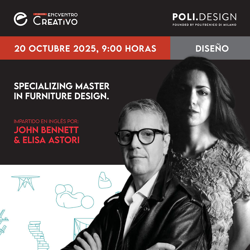 Specializing Master in Furniture Design.