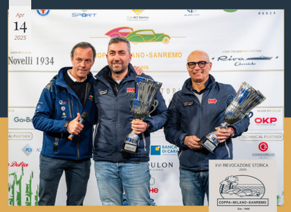 VESCO E SALVINELLI VINCONO LA XVI RIEVOCAZIONE STORICA DELLA COPPA MILANO–SANREMO: Temple of speed