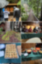 There are various activities to participate in throughout the camp. Axe throwing was pretty popular. It’s a beautiful camp!