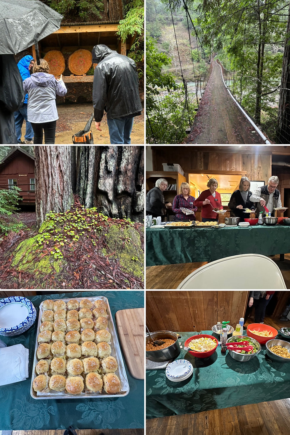 There are various activities to participate in throughout the camp. Axe throwing was pretty popular. It’s a beautiful camp!
