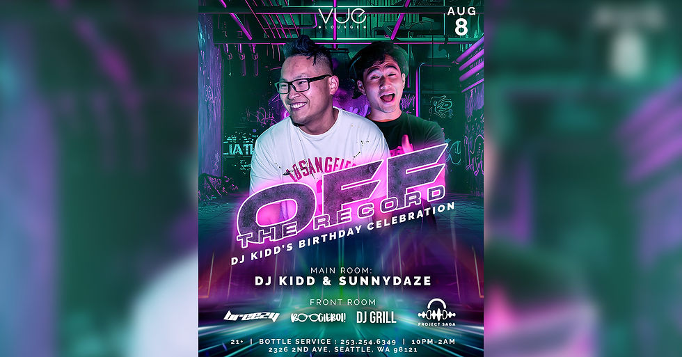 Off The Record: DJ Kidd's Birthday Celebration | Vue Lounge