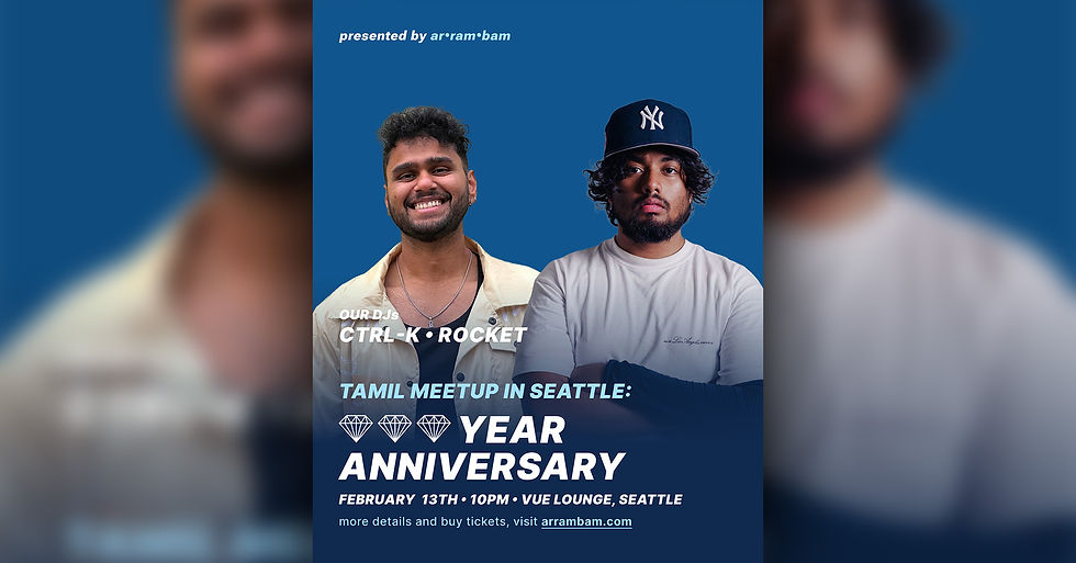 3rd Tamil Meetup in Seattle (Basement)