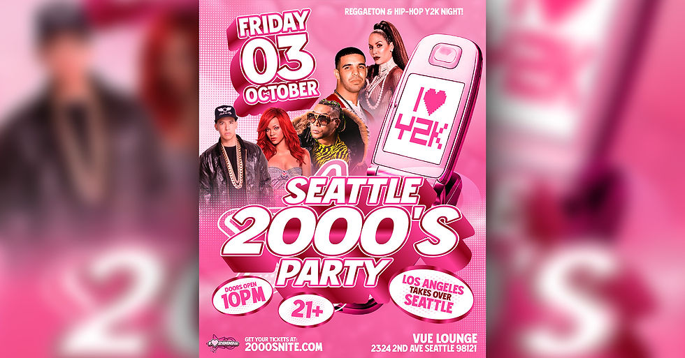 I Love 2000s Hip-Hop & Reggaeton @ Vue Lounge Seattle