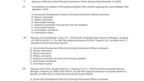 Planning Commission Agenda for 12/05/2022