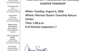 Absent Voter Counting Board Notice of Election Day Processing