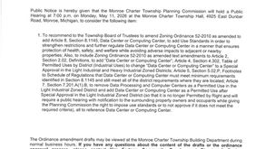 Planning Commission Notice of Public Hearing on 05/11/2026