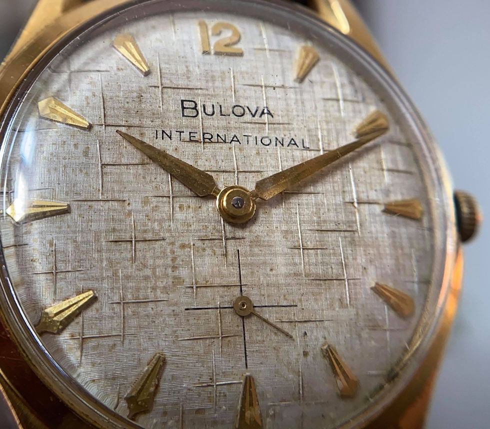 Thumbnail: 1960 Bulova International dress watch with fantastic dial 17 jewel 11AF movement