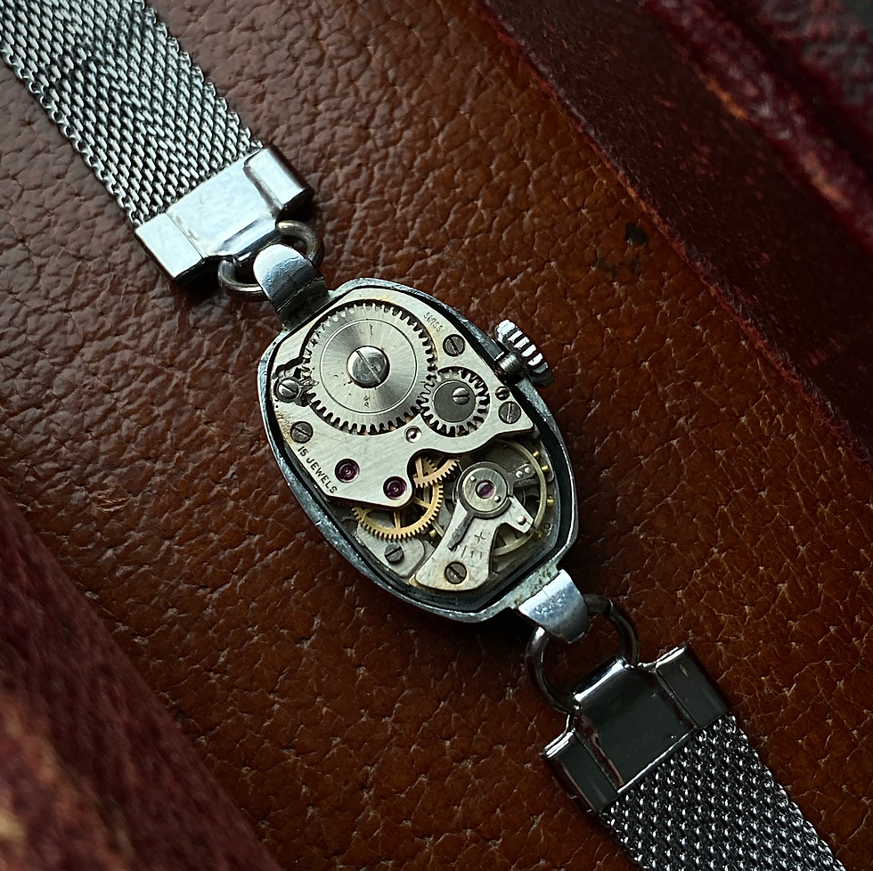 Thumbnail: 1950s Fears ladies cocktail watch with Ornate lugs FHF 75 serviced