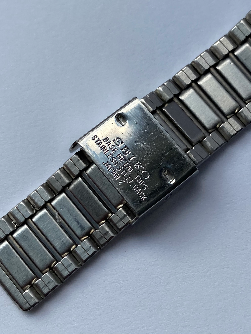 Thumbnail: January 1982 Seiko Quartz two-tone integrated bracelet 8222-5130 Mining Interest