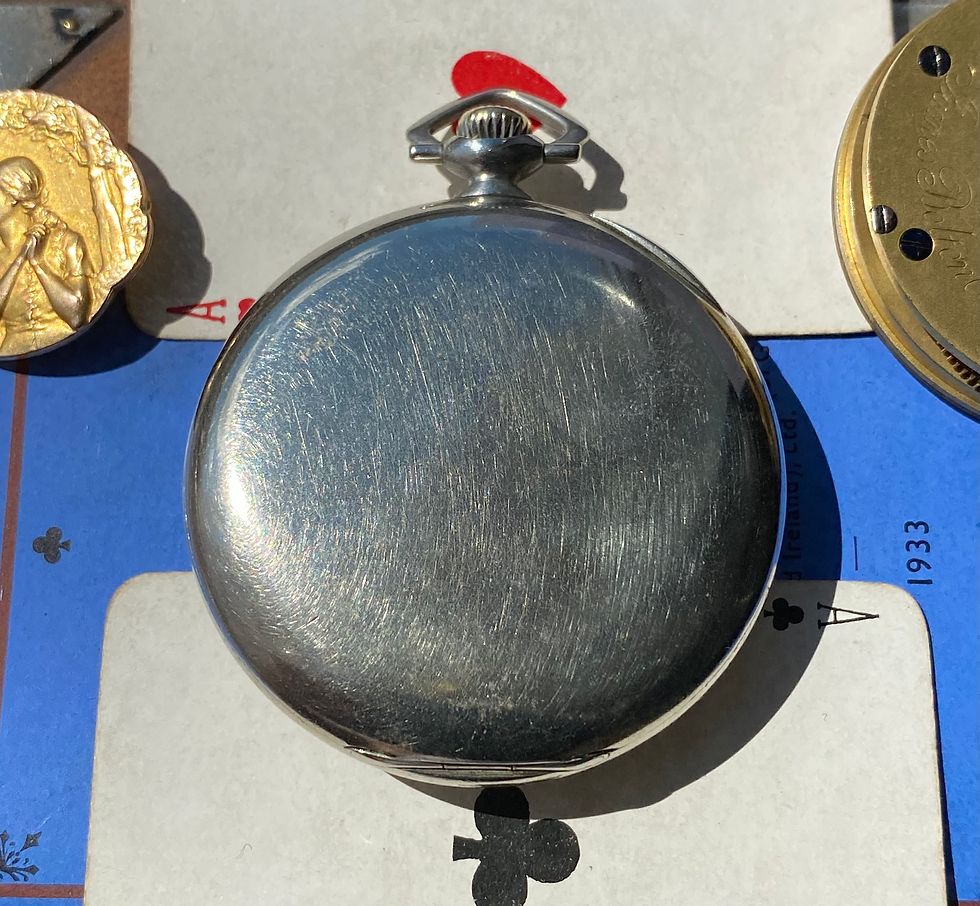 Thumbnail: 1935 Zenith pocket watch with Rare Javaheri & Sons Tehran, Iran retailer name