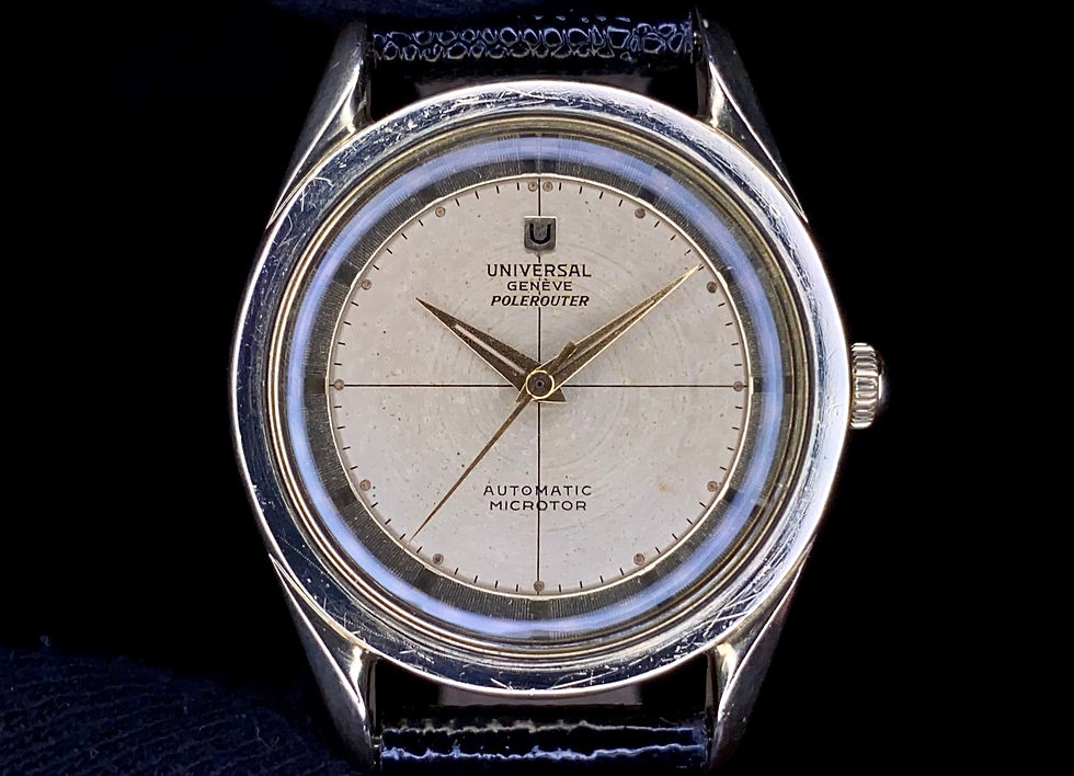 Thumbnail: 1957/58 Universal Geneve Polerouter Bruce Lee 20363/2 micro-rotor 215 serviced