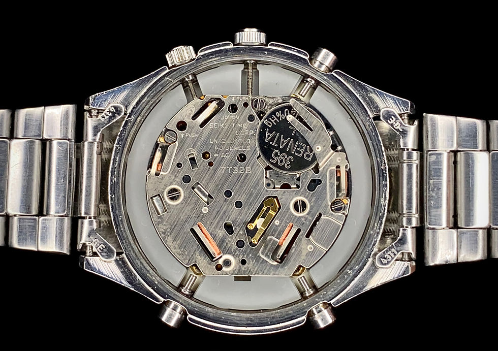 Thumbnail: 1996 Seiko Quartz Chronograph Alarm Date watch Ref 7T32-7C60