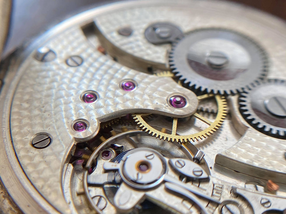Thumbnail: 1924 Silver pocket watch, very thin, Carley & Clemence Ltd case Huguenin Freres