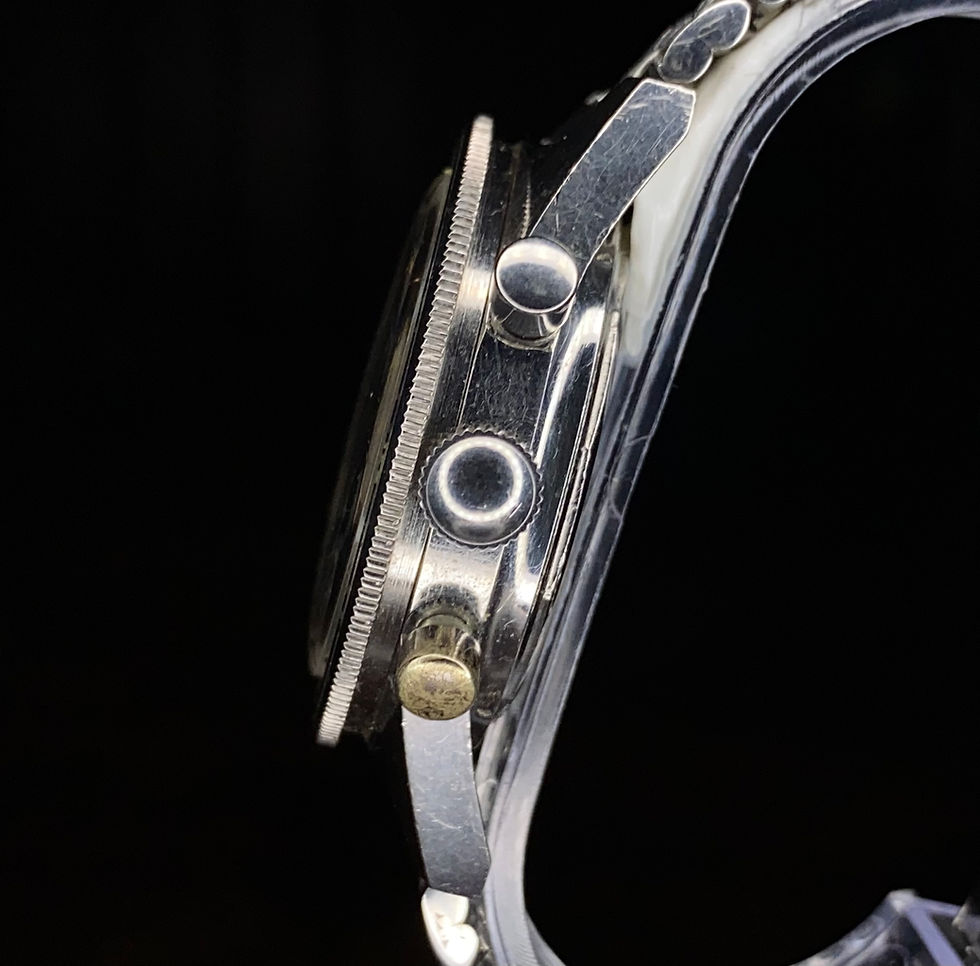 Thumbnail: 1960s Accurist Super Waterproof 400 Steel 39mm chronograph diver watch Landeron