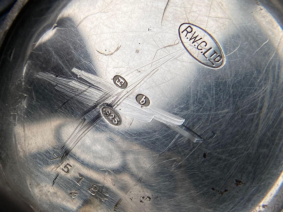 Thumbnail: 1924 Ingersoll Silver cased trench style watch Rolex Watch Co Ltd case Aegler