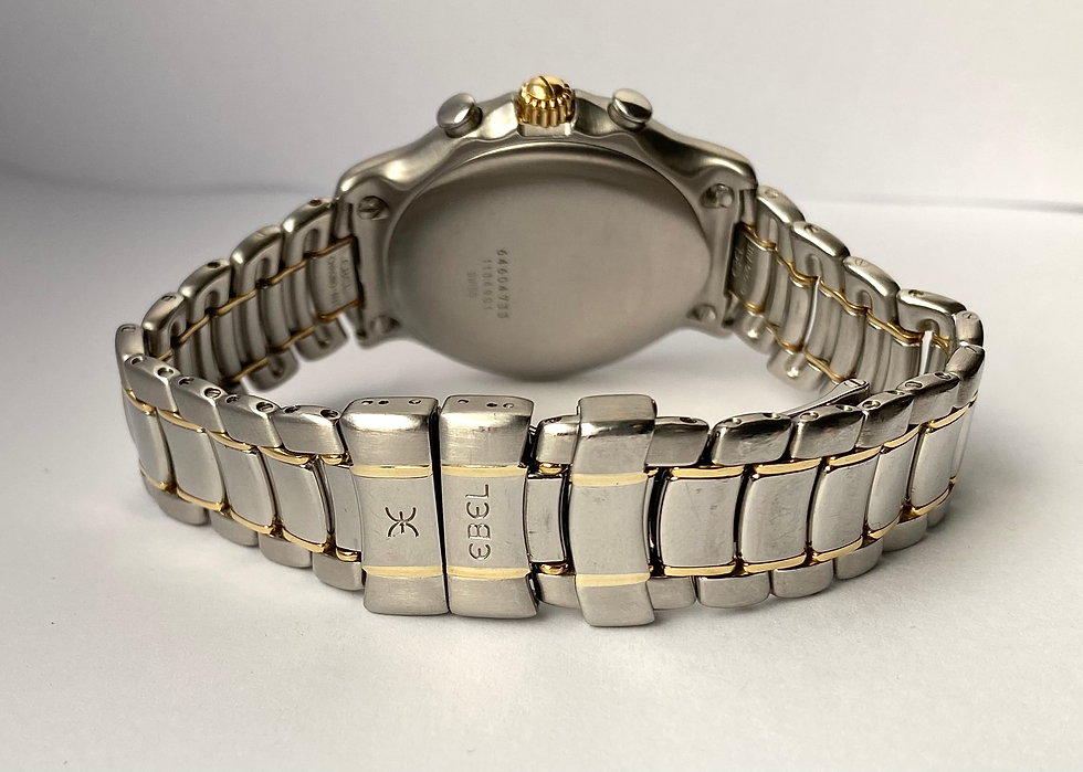 Thumbnail: 1980s Ebel 1911 Sport Classic Chronograph watch El Primero Stainless 18k 1134901