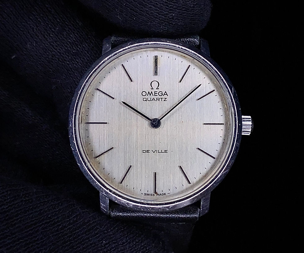 Thumbnail: 1970s Omega De Ville Quartz Stainless Steel dress watch 1910044 Cal 1330