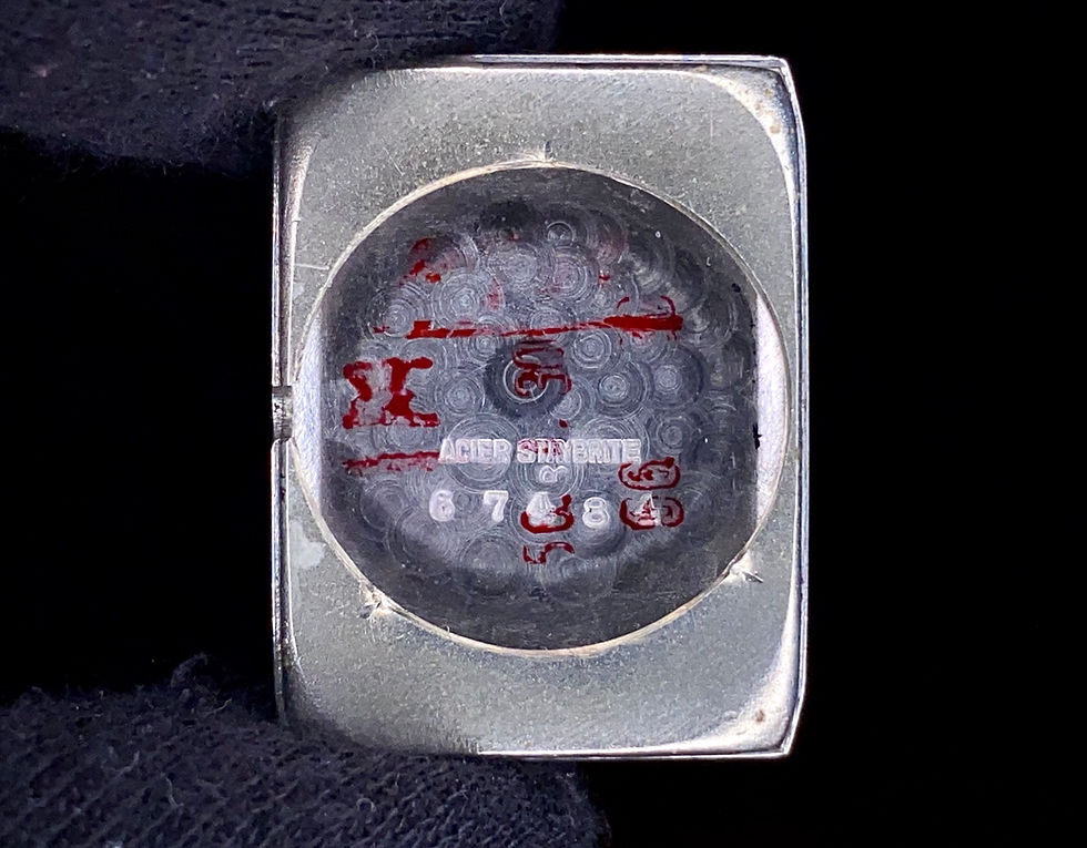 Thumbnail: 1940s Election Mystery dial Gyroplan Stainless Steel Tonneau watch