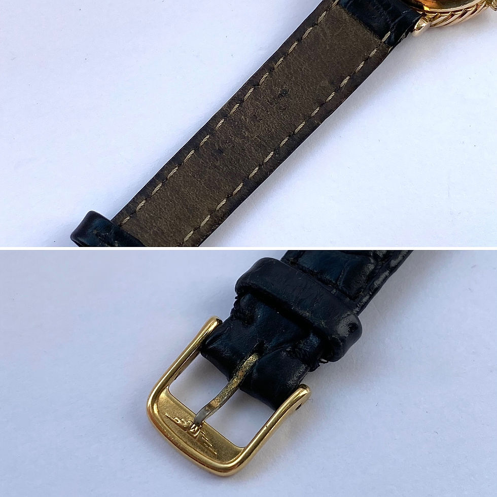 Thumbnail: 1977 Longines Lapis Lazuli diamond dial 9ct gold rope twist ladies watch 8173941