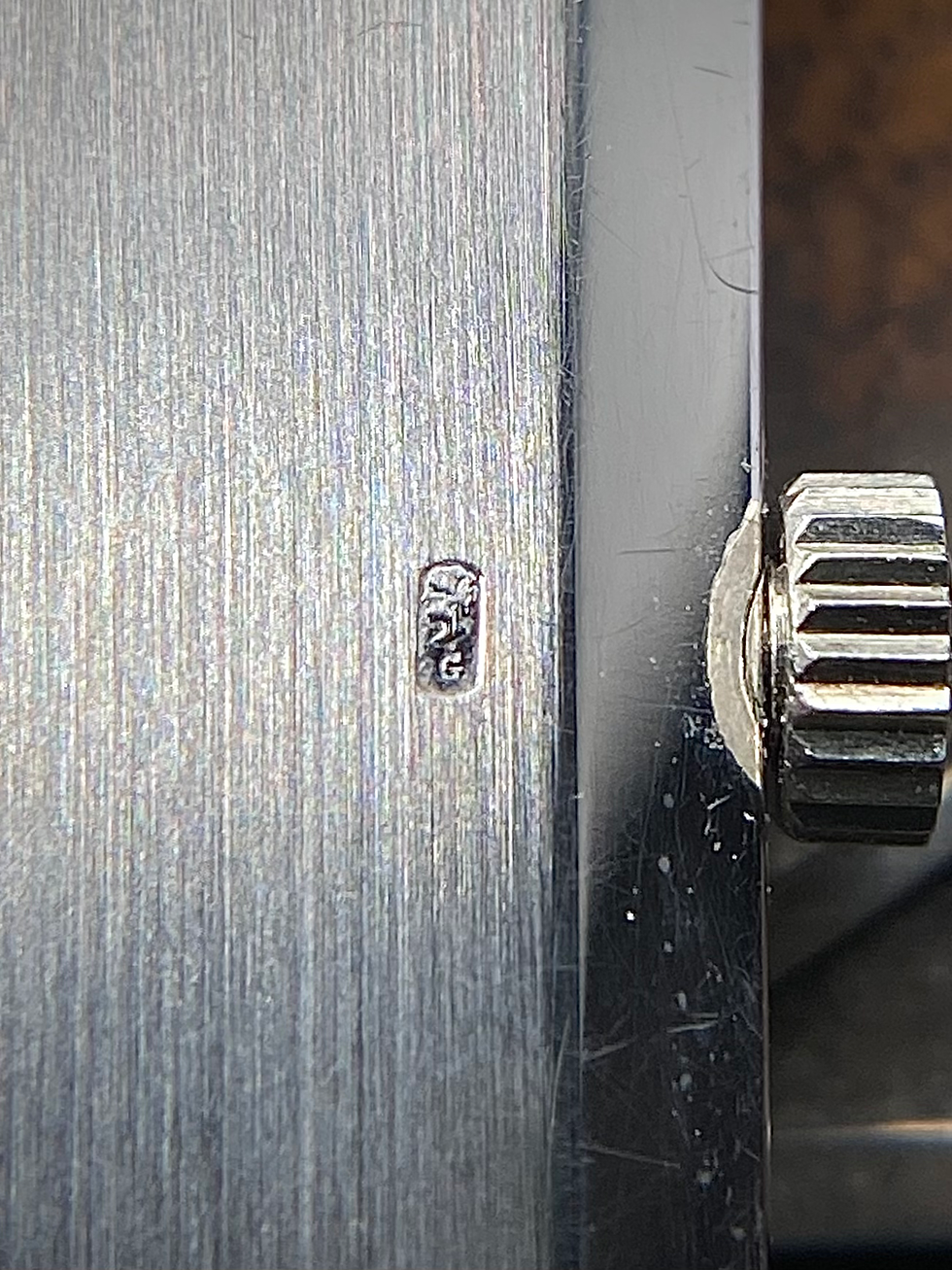 Thumbnail: 1960s Vacheron Constantin 18ct white gold ultra-thin tank watch hammered finish