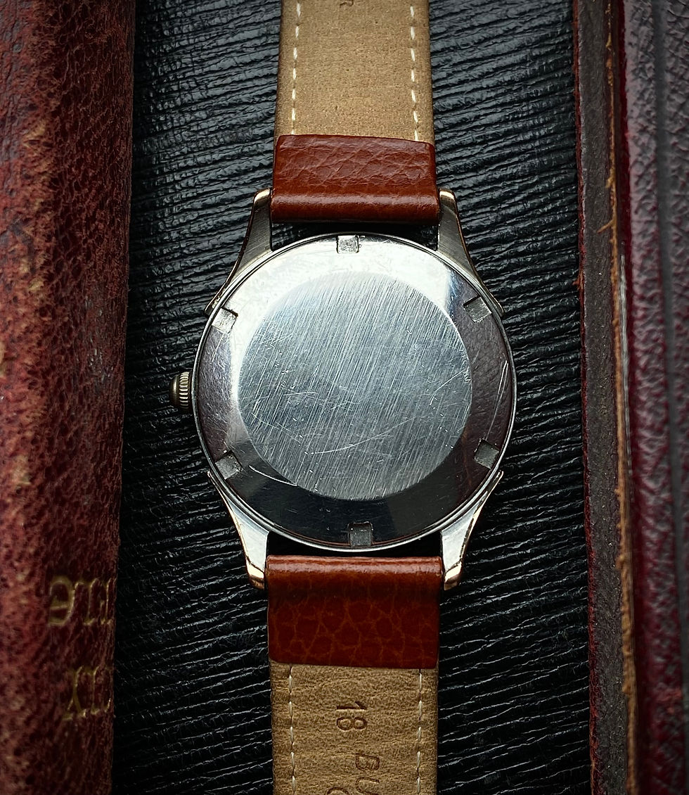 Thumbnail: 1947 Omega Rose gold capped Bumper Automatic ref 2479-5 cal 30.10RA PC