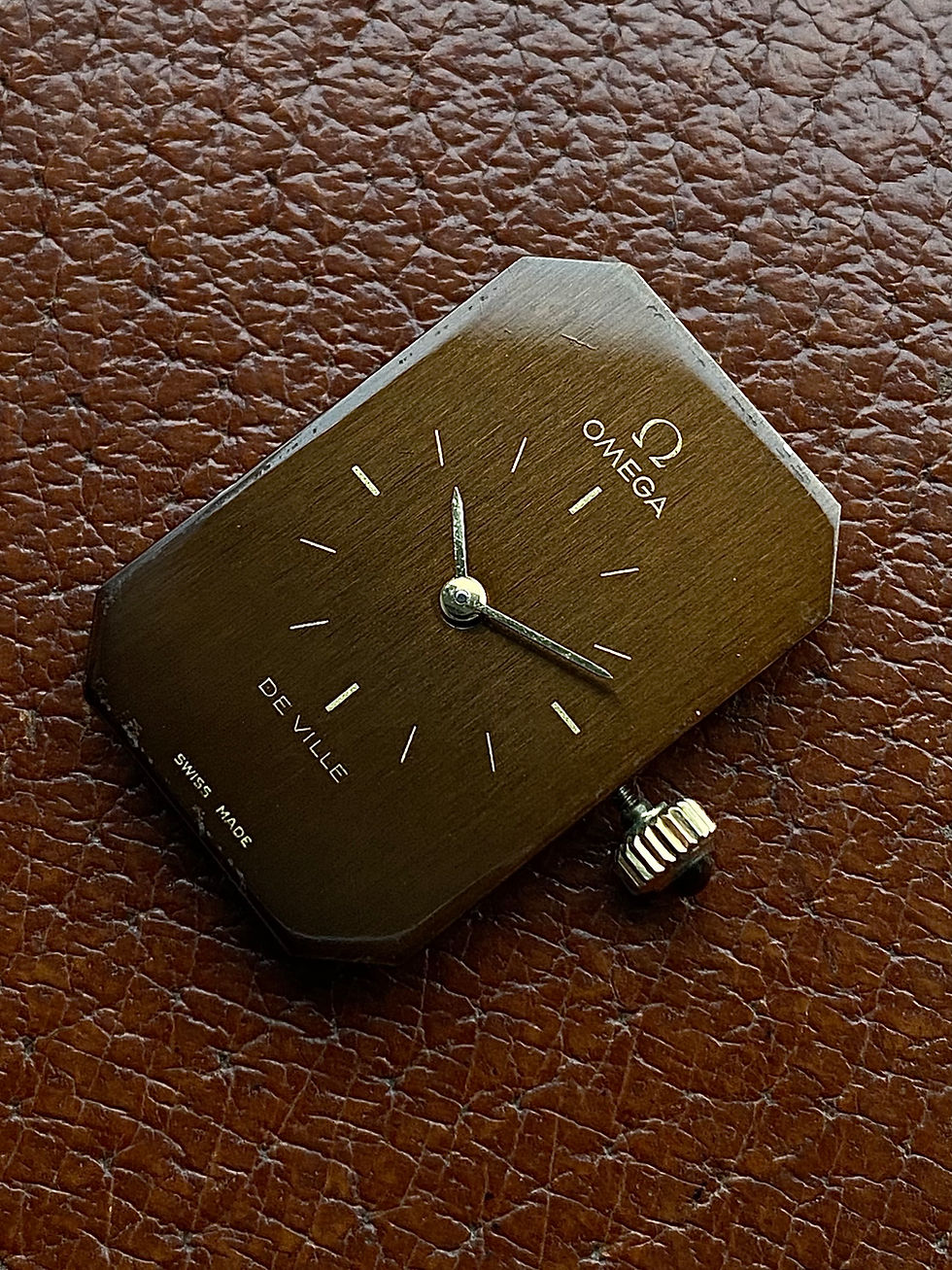 Thumbnail: 1975 Ladies Omega De Ville Andrew Grima Tiger Eye ref 8342 gilt silver case
