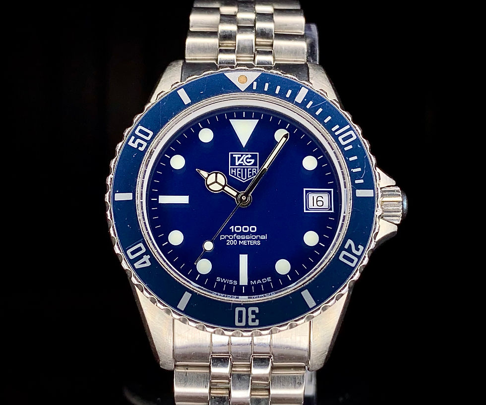 1980s Tag Heuer Professional 1000 200m quartz diver Blue dial & bezel 980.613B