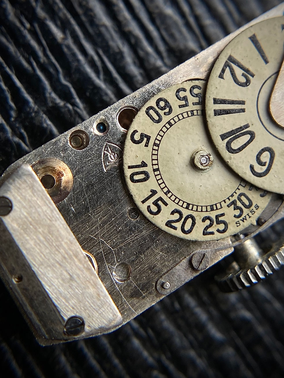 Thumbnail: 1930s Mimo Art Deco jump hour watch Peerless steel bracelet Mimo 90 serviced