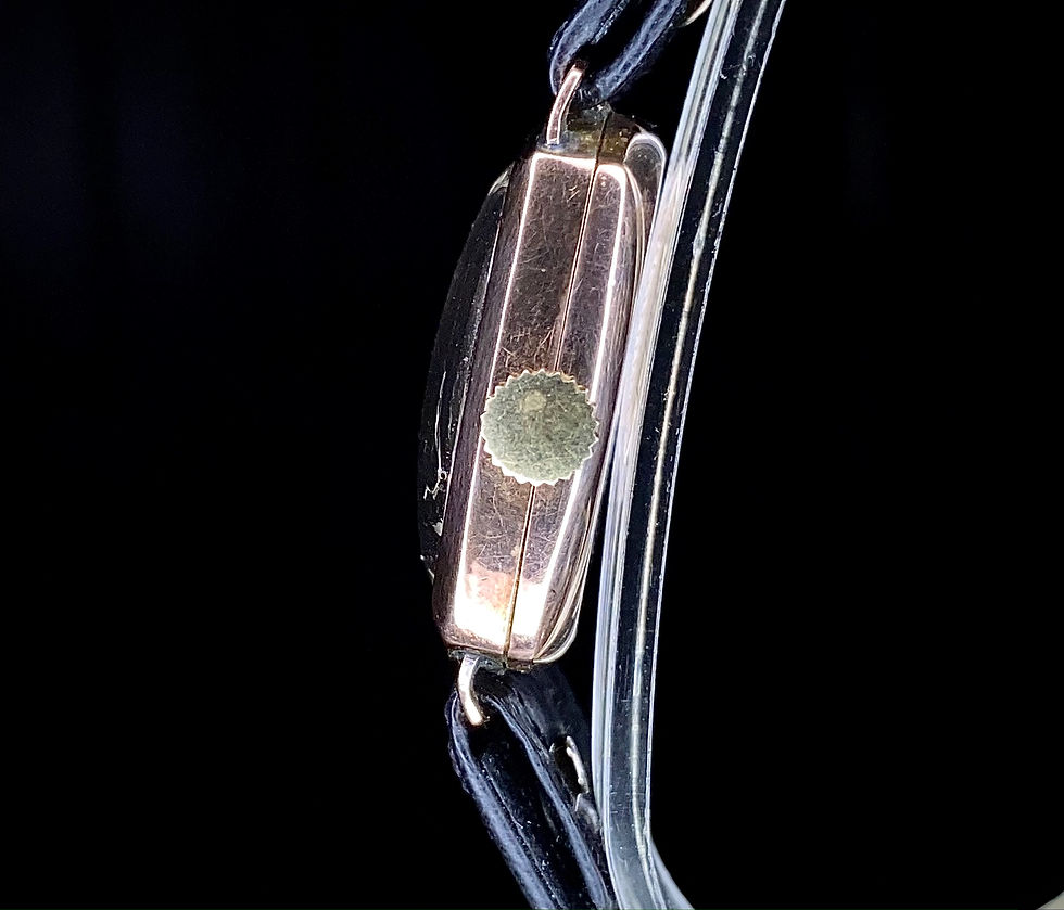 Thumbnail: 1940s Shield 9ct Rose Gold Cushion case watch, mid-size, A Schild movement