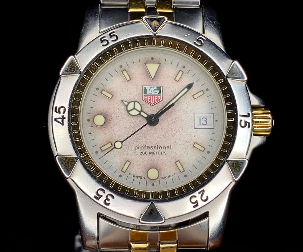 Thumbnail: 1990s Tag Heuer Professional 1500 series Quartz 38mm ref 955.713G