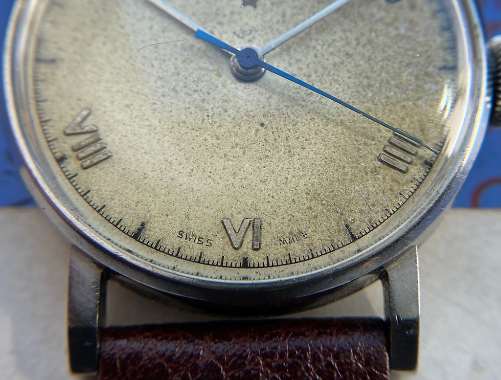 Thumbnail: 1943 Omega Teddington Red Star Brazilian market CK2099 Roman numerals 30T2 PC