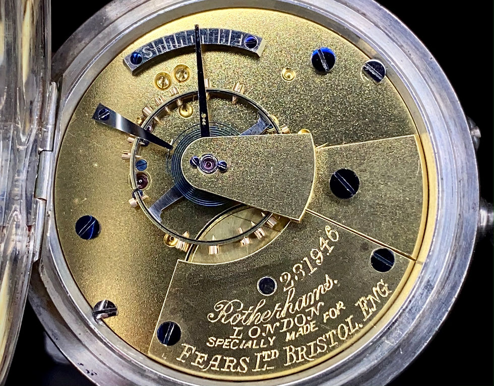 Thumbnail: 1916 Open face Fears Ltd Bristol pocket watch RESERVED