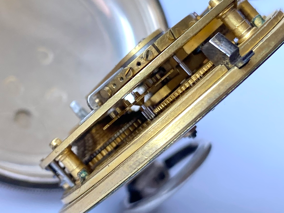 Thumbnail: 1840 Thomas Earnshaw London Silver pocket watch no. 4501 Fusee Duplex escapement