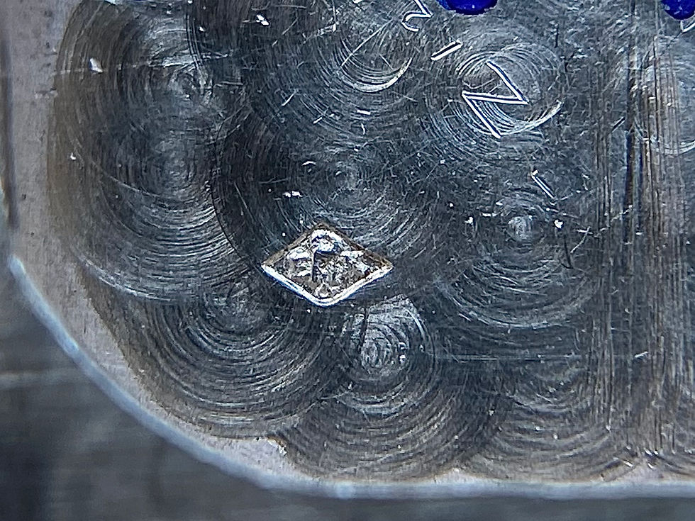 Thumbnail: 1940s Hermes Paris French made silver Golfers belt buckle watch