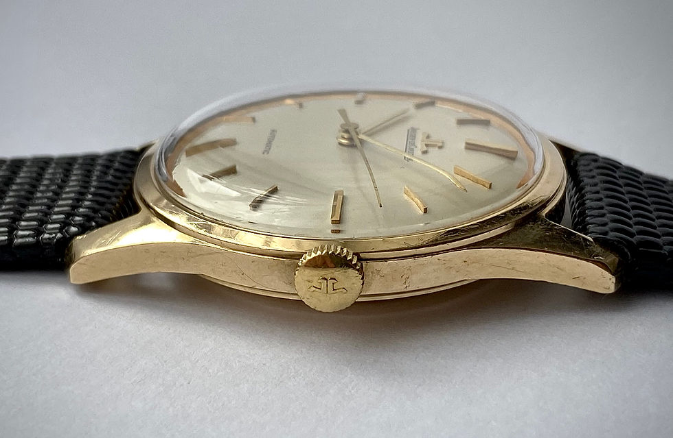 Thumbnail: 1960 Jaeger-LeCoultre 9ct gold classic dress watch, Automatic K880, all original
