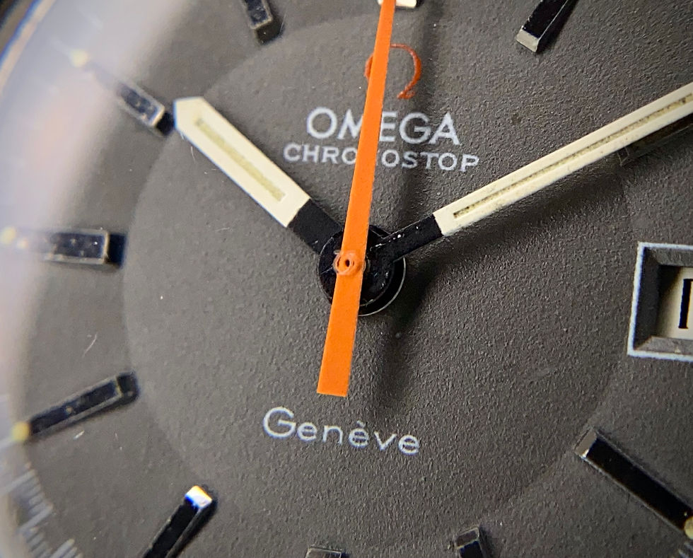 Thumbnail: 1969 Omega Geneve Chronostop Ref 146.009 Original Milanese bracelet & papers