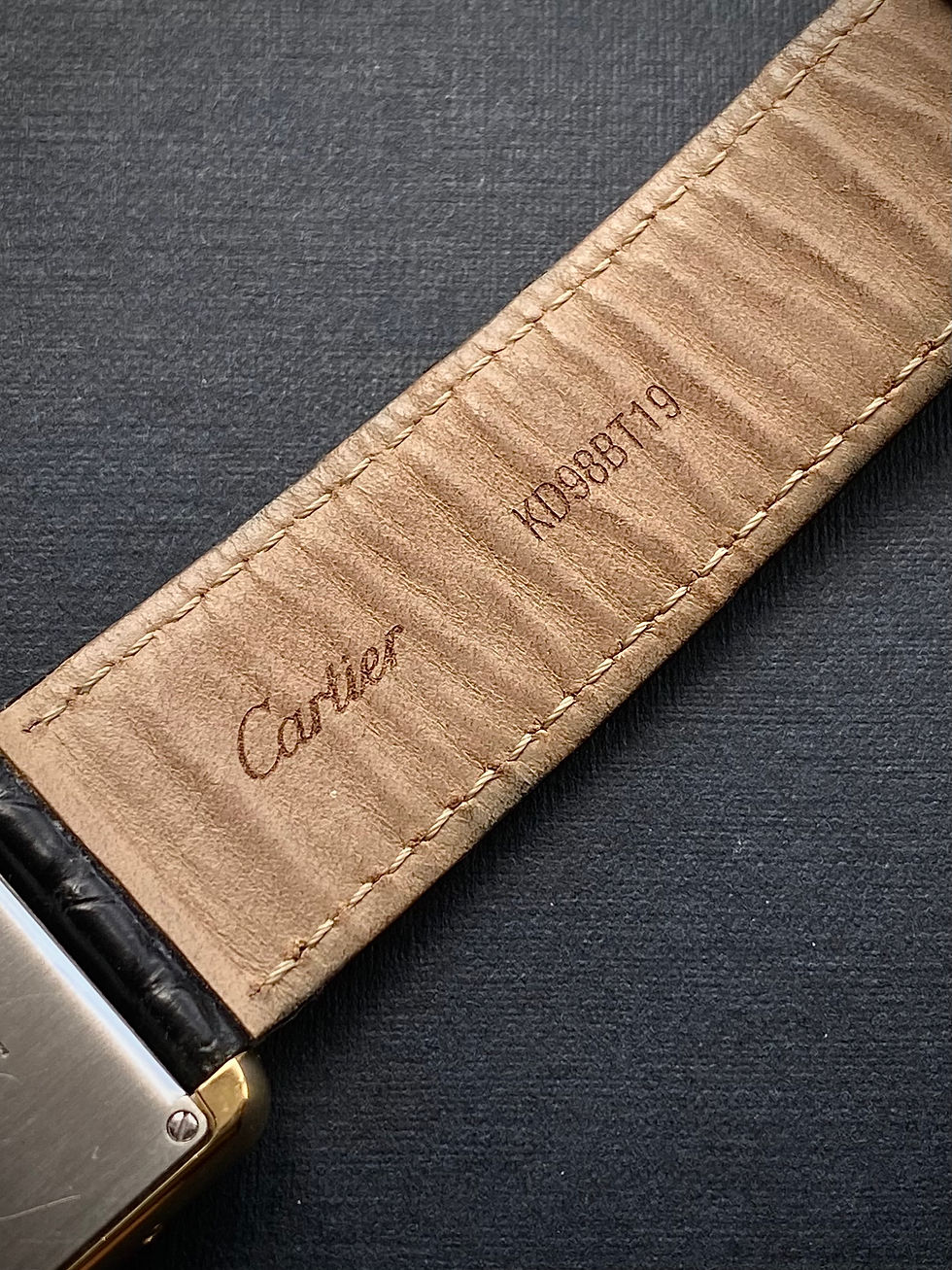 Thumbnail: 2010s Cartier tank solo 18ct yellow gold Large size ref 3167, Quartz Cartier 690